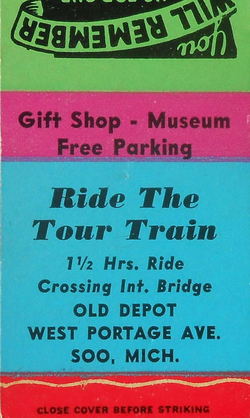 Soo Train Tours - Postcard Info And Momentos (newer photo)